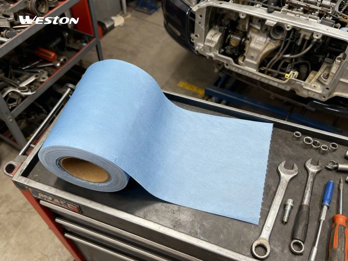 Heavy-Duty Shop Wipes on the tool table by weston Heavy-Duty Shop Wipes on the tool table by weston